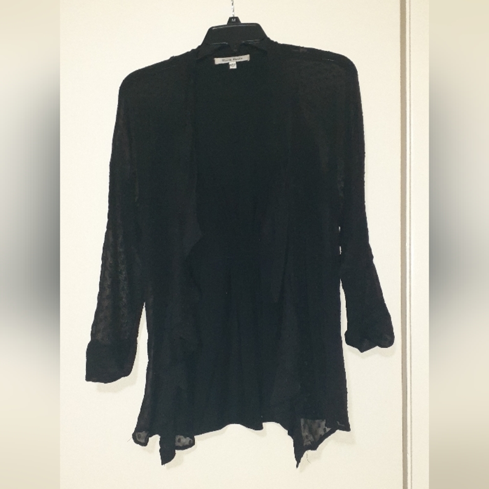 Black Rainn Sheer Cardigan